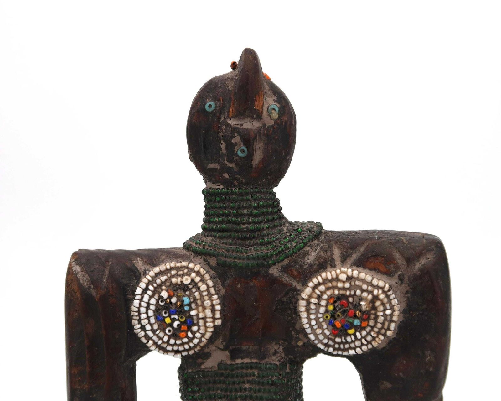 Houten Afrikaans Sculptuur, Namji Vruchtbaarheidspop Uit Kameroen, Jaren 1980 / Afrika, Totem, Beeld, Boho Chic, Folk, Tribaal, Woondecoratie, Kunst photo for sale