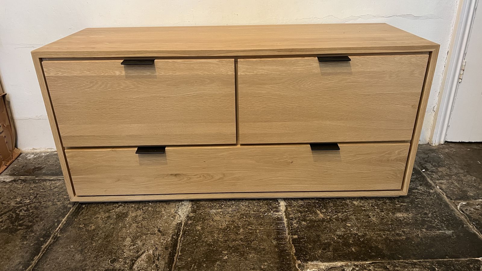 Tikamoon Solid Oak Tv Unit