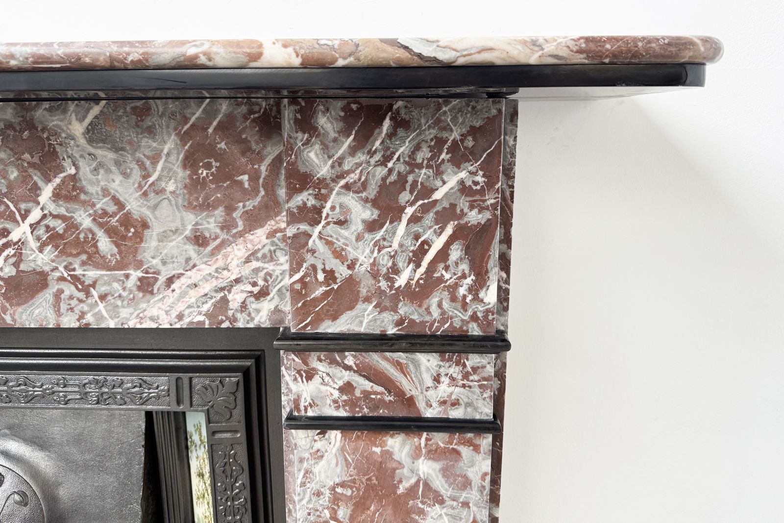 Antique Victorian Fireplace Surround In Rouge Royal Marble photo 2250.0