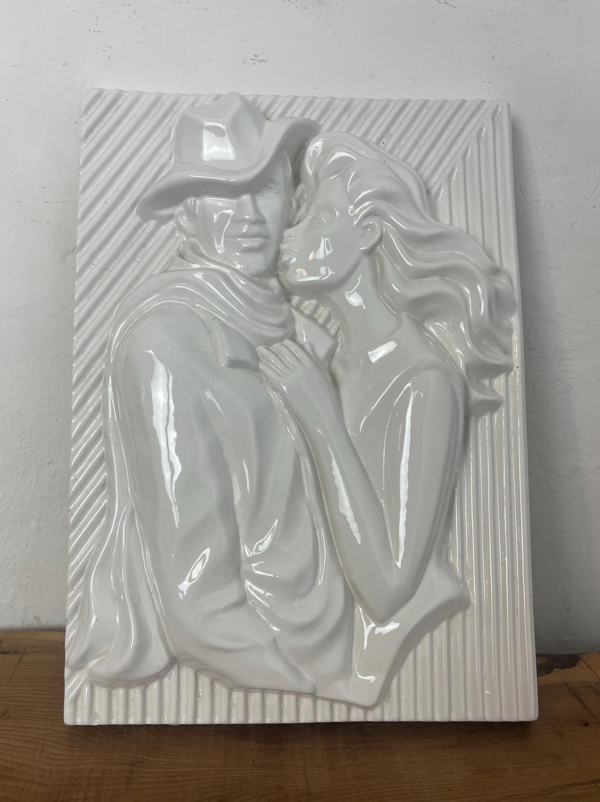photo furniture Retro Ceramic Wall Plaque, Pop Art Design, Swedish Artist, Ewa Jarenskog, For Jie Gantoft