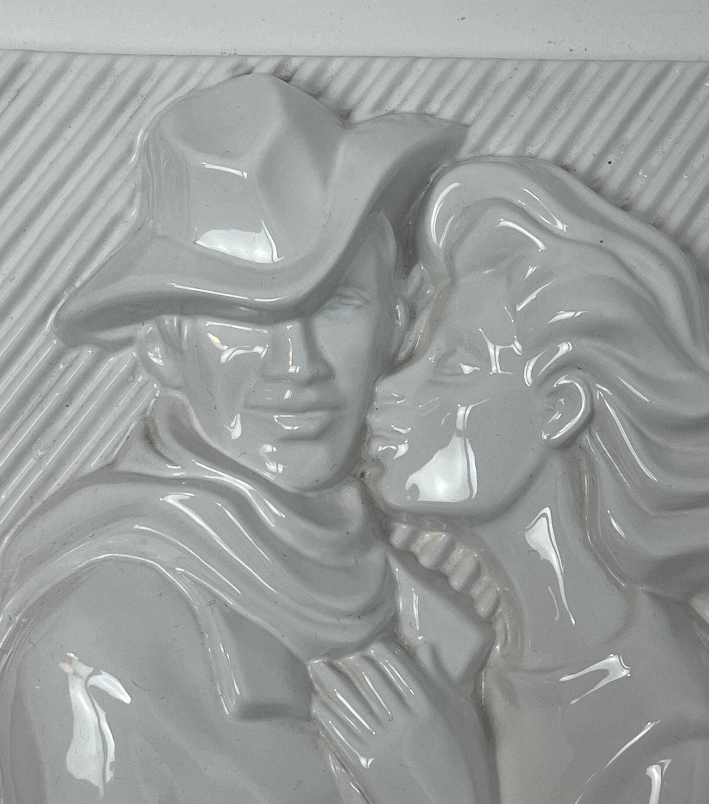 photo buy Retro Ceramic Wall Plaque, Pop Art Design, Swedish Artist, Ewa Jarenskog, For Jie Gantoft