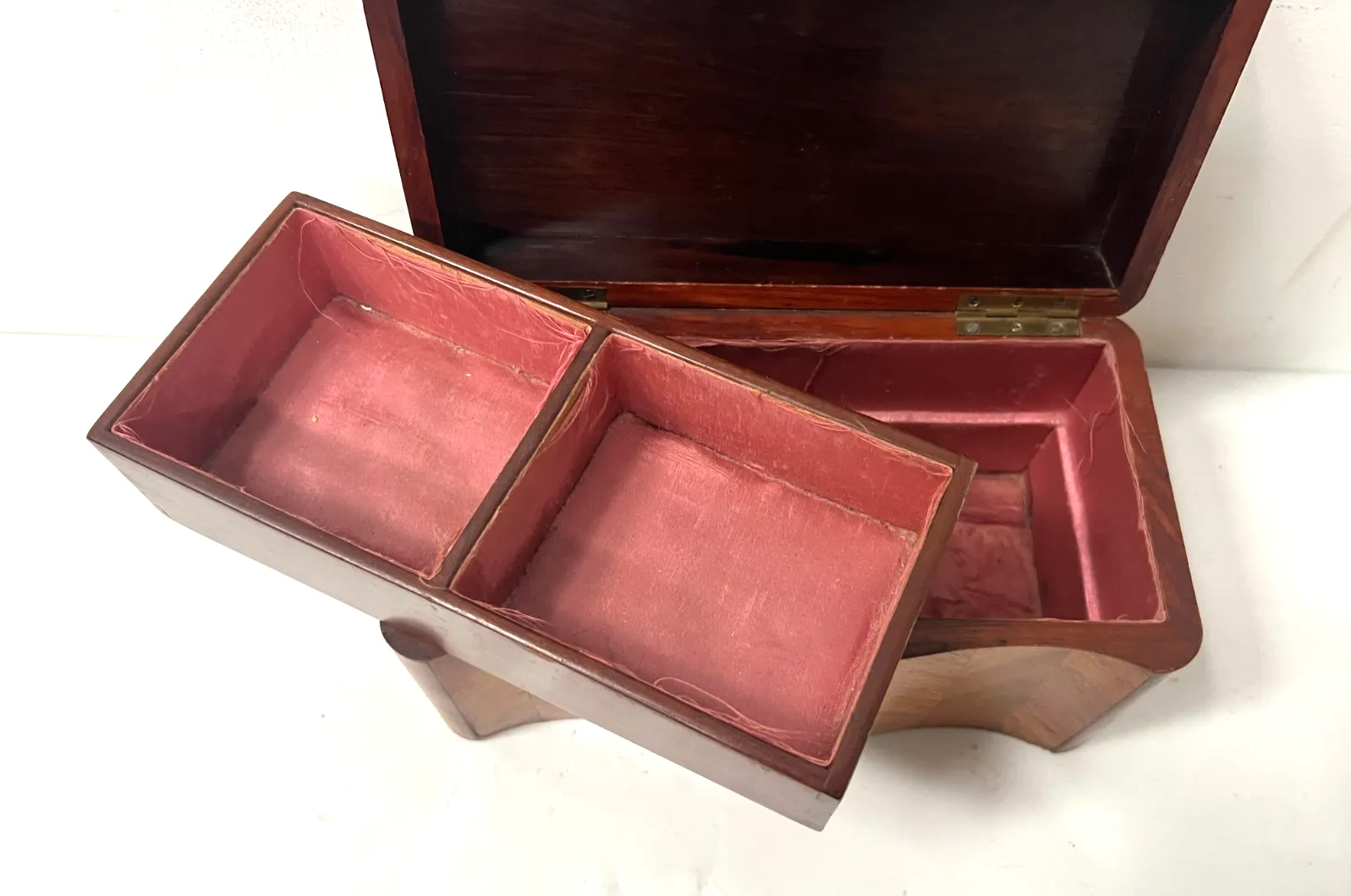 photo furniture Napoleon Jewelry Box In Veneer Marquetry 19th Century