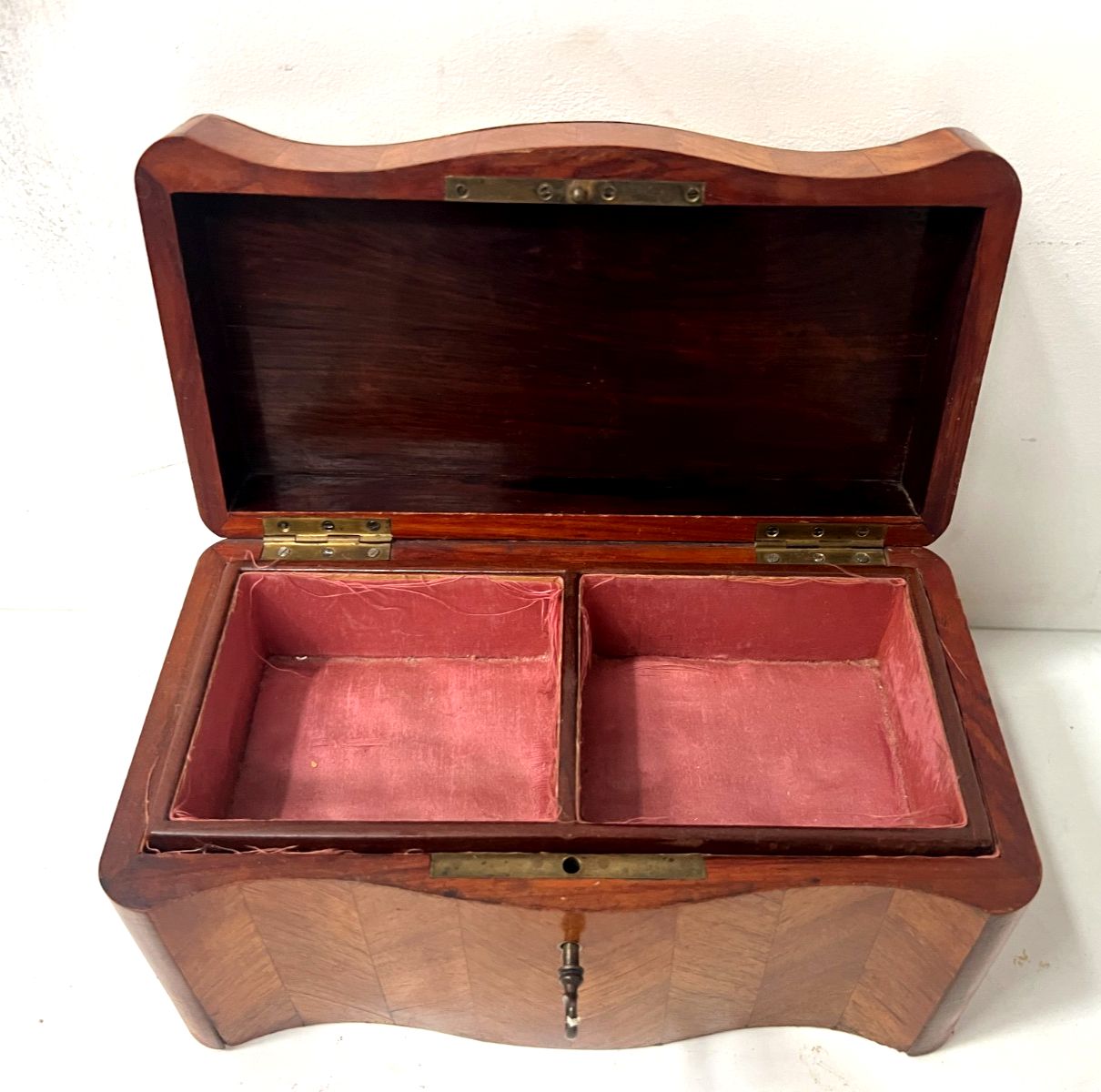 photo for sale Napoleon Jewelry Box In Veneer Marquetry 19th Century