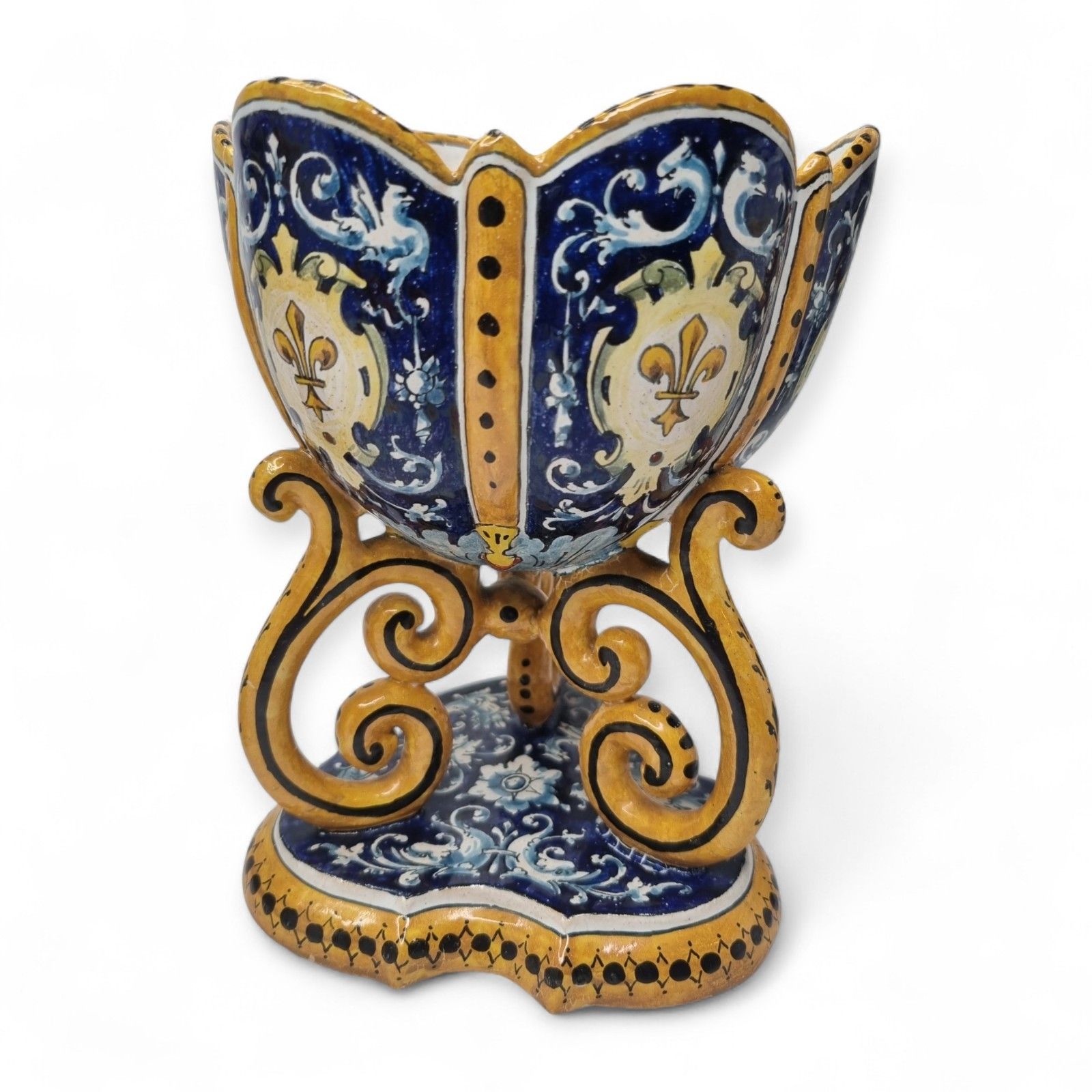 Josaphat Tortat Blois 18th Century French Mantel Urn Cups Antique Stoneware photo for sale