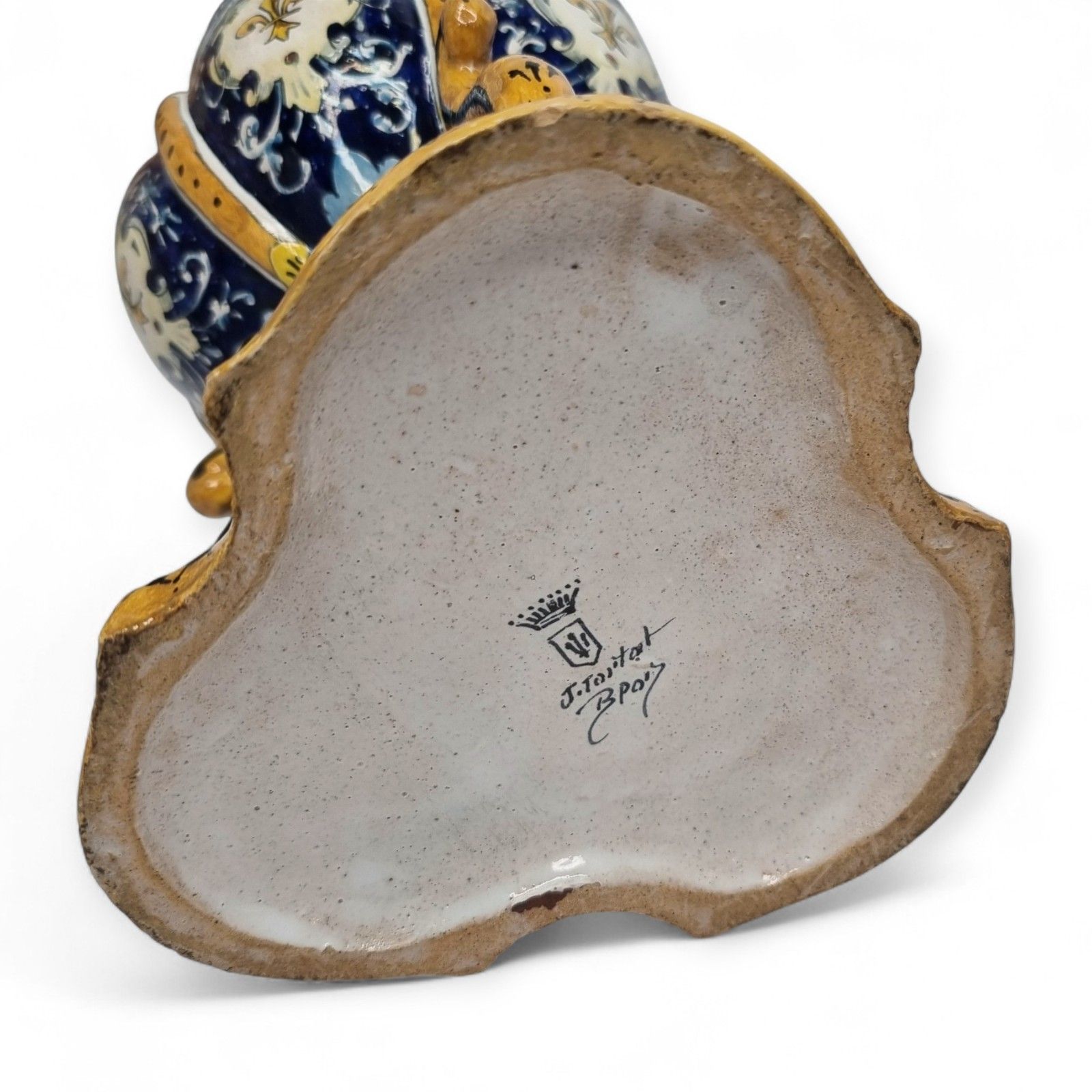 Josaphat Tortat Blois 18th Century French Mantel Urn Cups Antique Stoneware photo buy