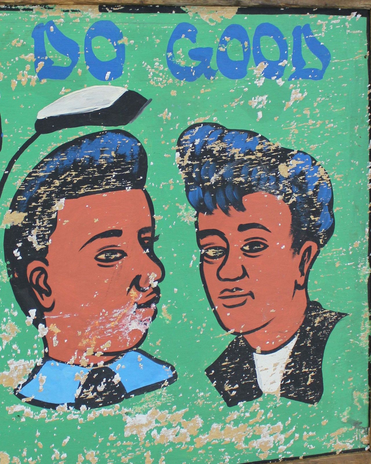 Vintage African Barber Sign   138.1 photo Home Decor