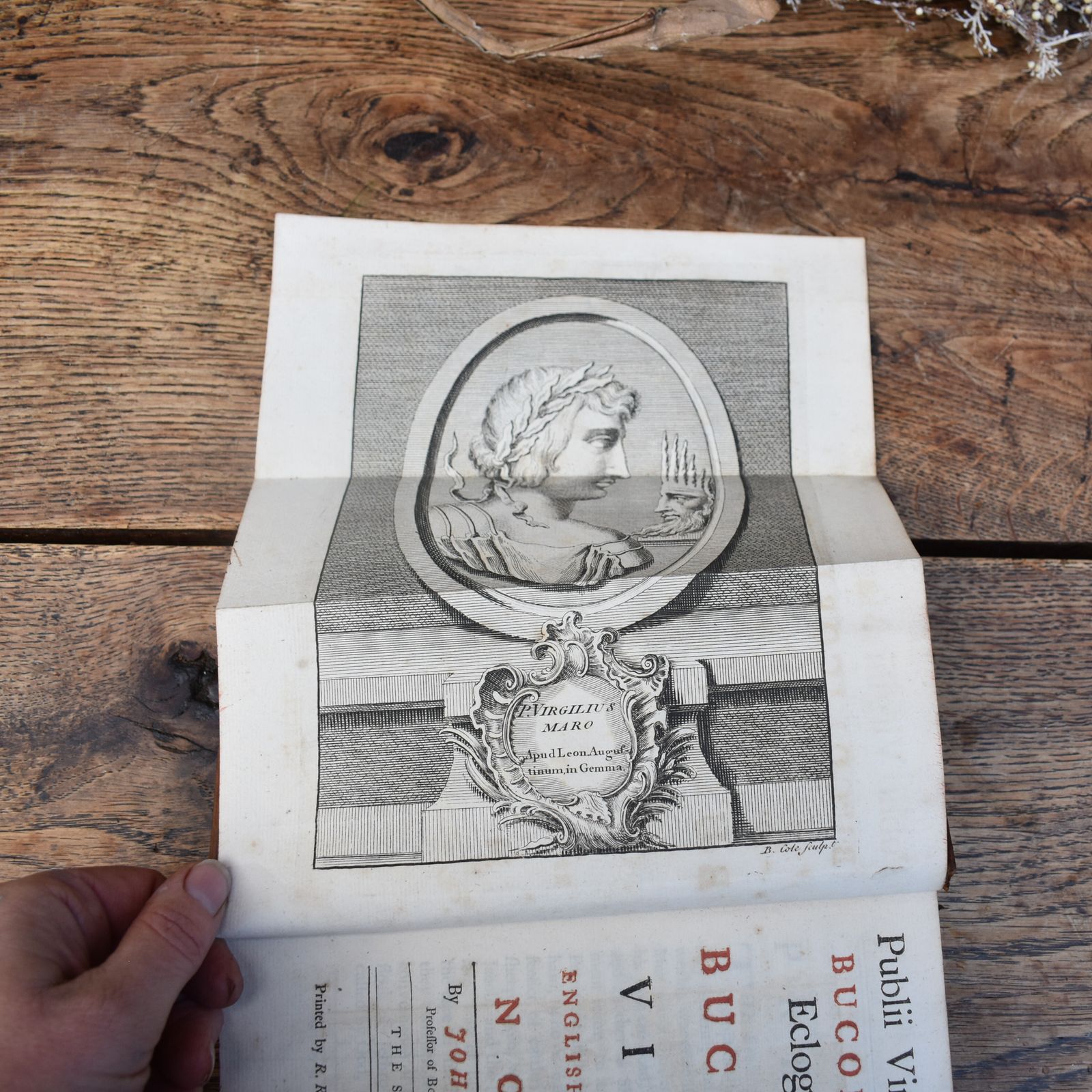 Antique 1749 The Bucolicks Of Virgil By John Martyn Owned By Cecil D. Wray Book photo buy
