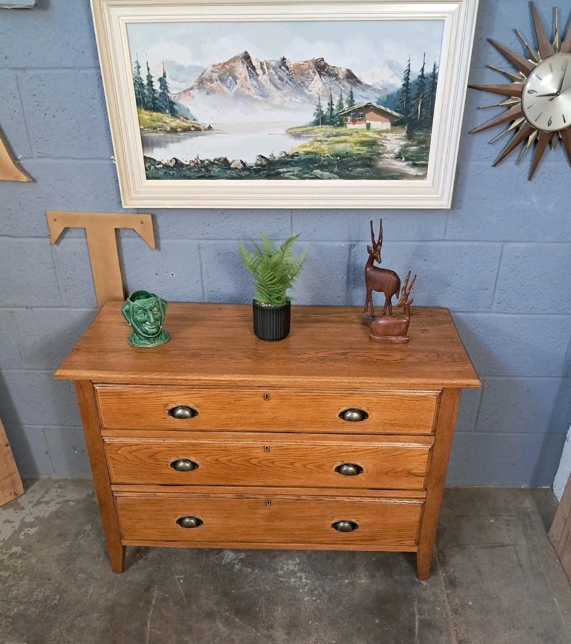 Oak Chest Of Drawers ~ Mid Century ~ Vintage ~ Delivery Available photo Furniture