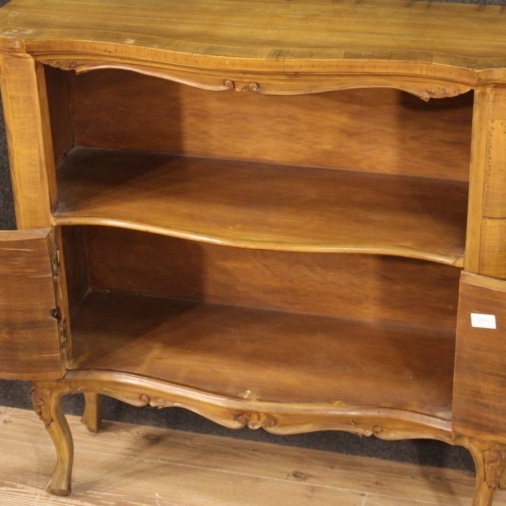 Venetian Sideboard Inlaid In Walnut, Burl, Beech And Maple photo vinterior
