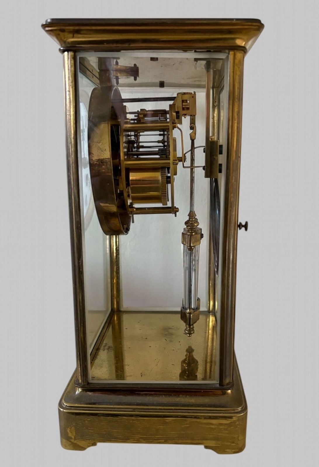 A French Crystal Regulator Clock C1900 By Samuel Marti Et Cie photo furniture