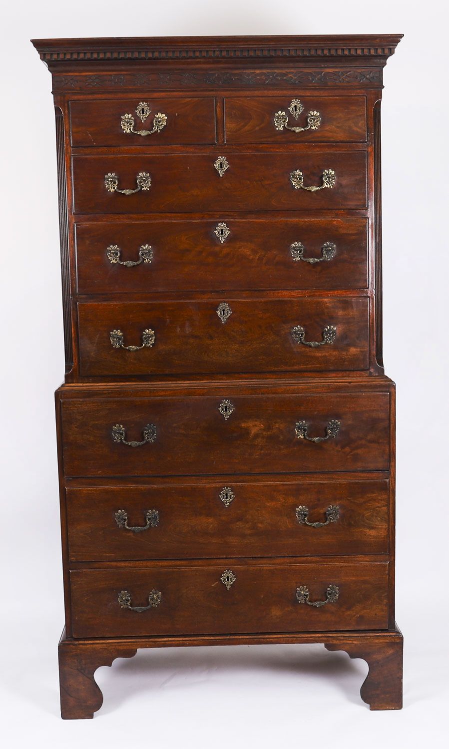 Antique George III Mahogany Chest Circa 1770 18th C photo furniture
