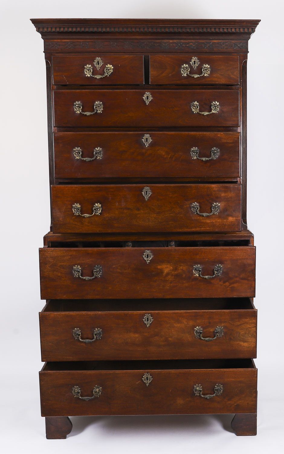 photo vinterior Antique George III Mahogany Chest Circa 1770 18th C