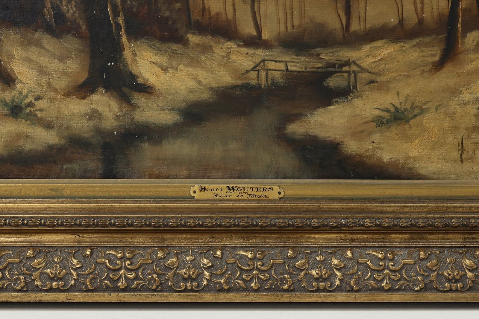 Henri Wouters, Hover En Flandre, 1920s, Oil On Canvas, Framed photo for sale