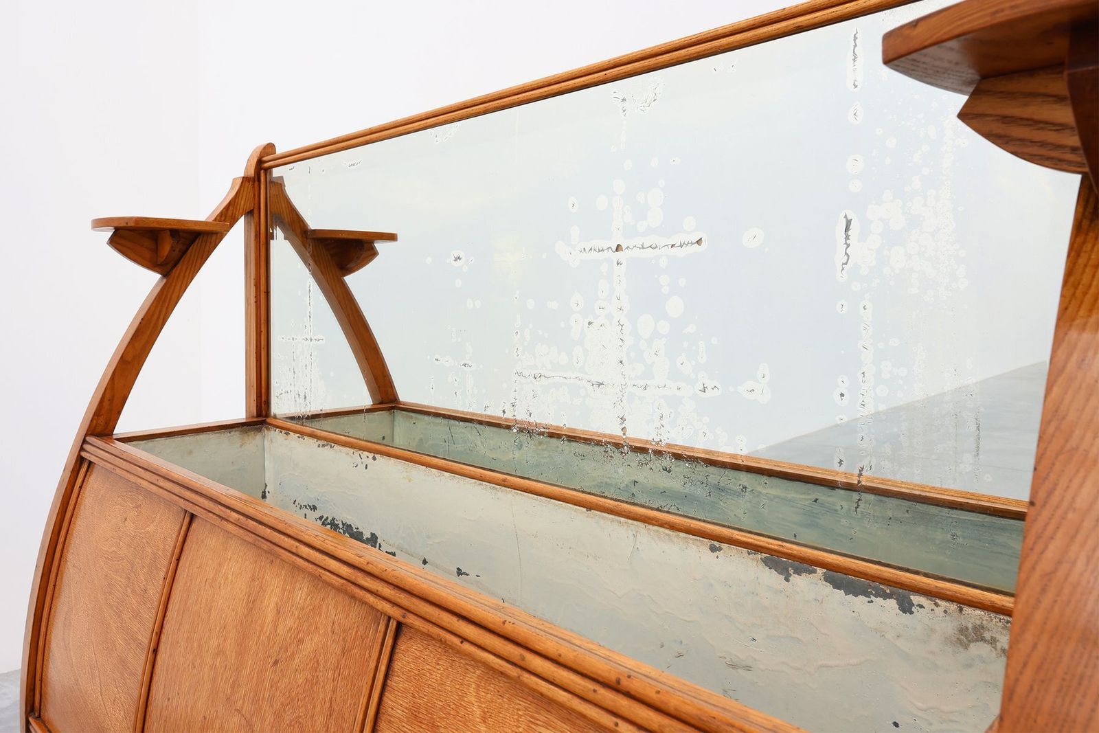 Art Deco Liquor Cabinet In Wood With Mirror, 1920s photo 3716.0