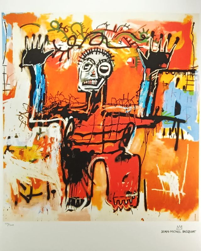 Jean Michel Basquiat Limited Edition Lithograph Numbered In Pencil. Coa photo furniture