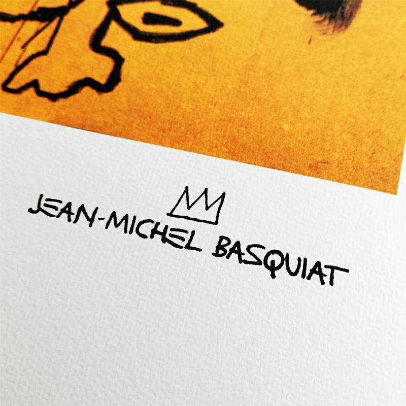 Jean Michel Basquiat Limited Edition Lithograph Numbered In Pencil. Coa photo for sale