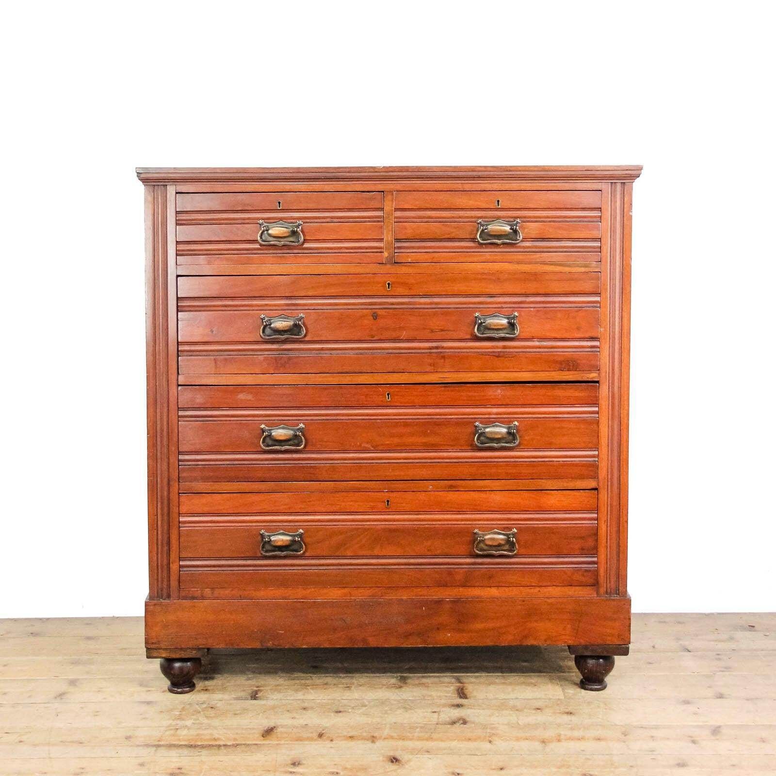 Antique Edwardian Mahogany Chest Of Drawers | Antique Storage | Bedroom Drawers | Antique Chest Of Drawer (M 6460)