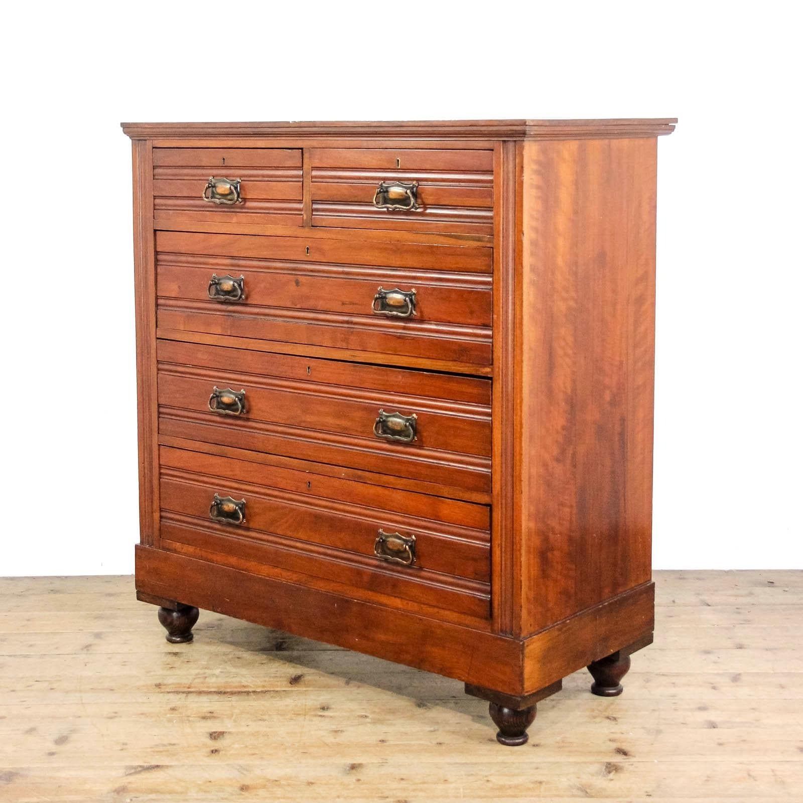 Antique Edwardian Mahogany Chest Of Drawers | Antique Storage | Bedroom Drawers | Antique Chest Of Drawer (M 6460) photo furniture