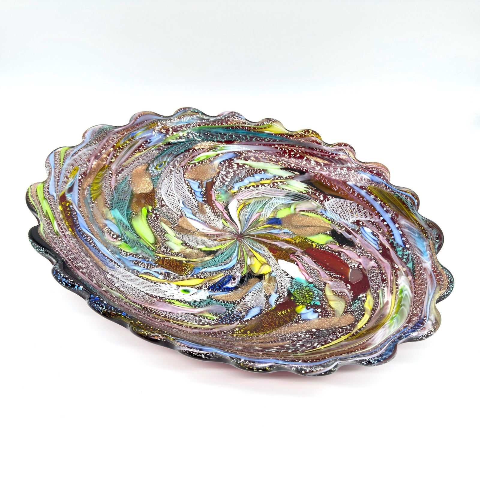 Vintage Murano Art Glass Bowl – Dino Martens For Avem, “Tutti Frutti” Series, 1950s photo Home Decor