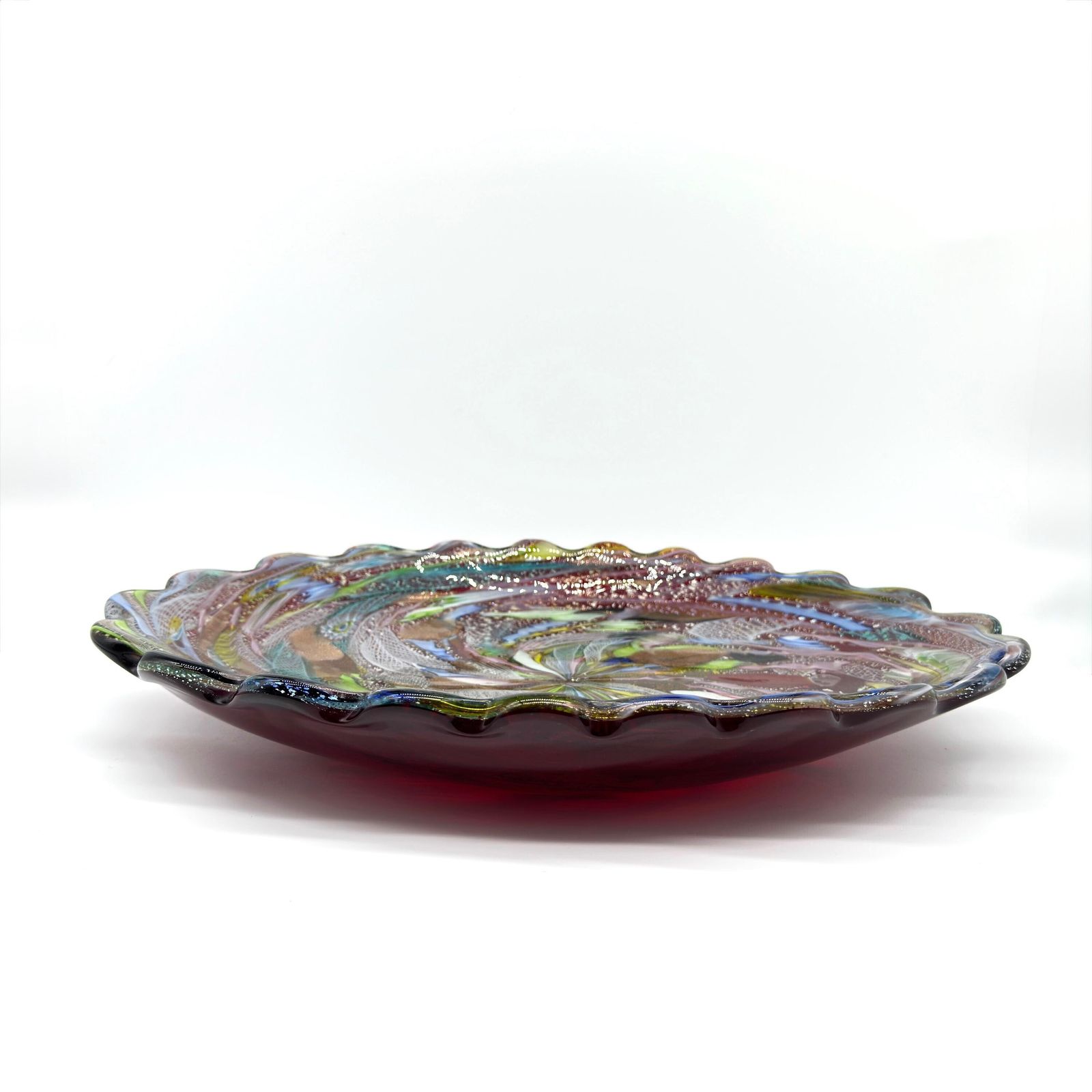 Vintage Murano Art Glass Bowl – Dino Martens For Avem, “Tutti Frutti” Series, 1950s photo vinterior