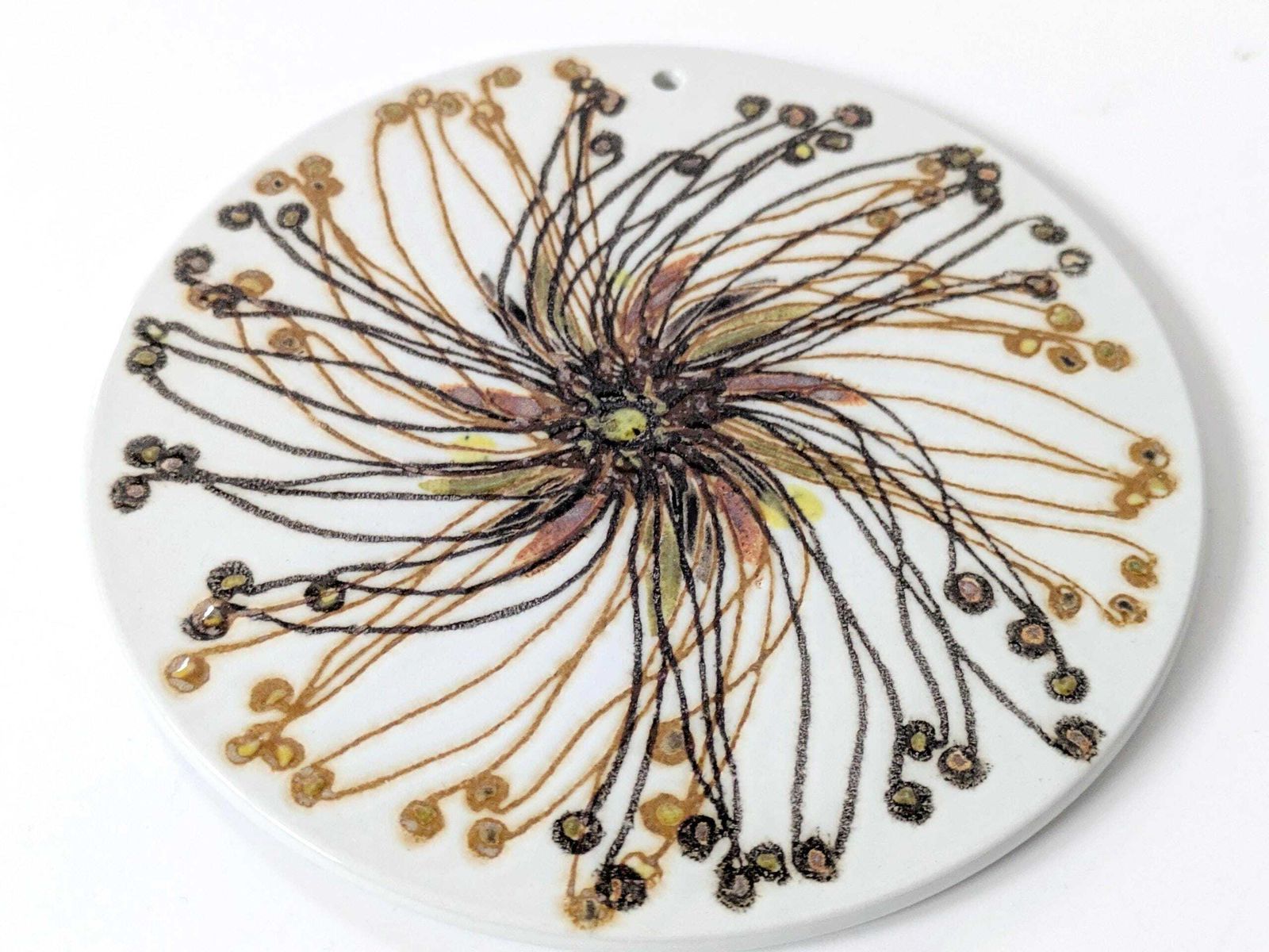 Set Of 2 Royal Copenhagen Fajance Baca Plates Or Trivets: 1970s Danish Design photo 91.0