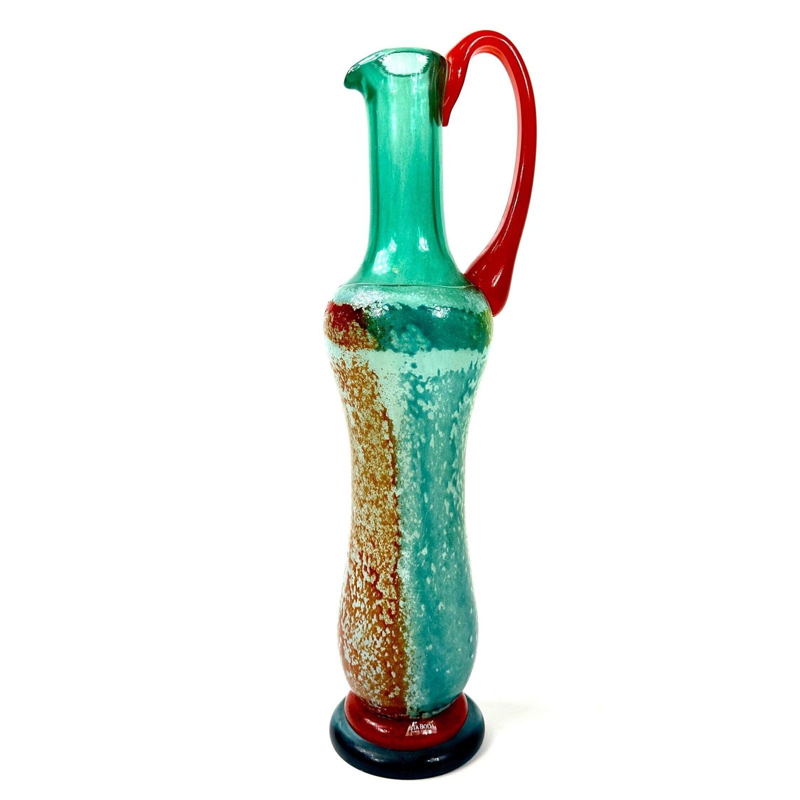 Kosta Boda Art Glass Vase: Kjell Engman "Can Can" Signed Swedish Mid Century Modern