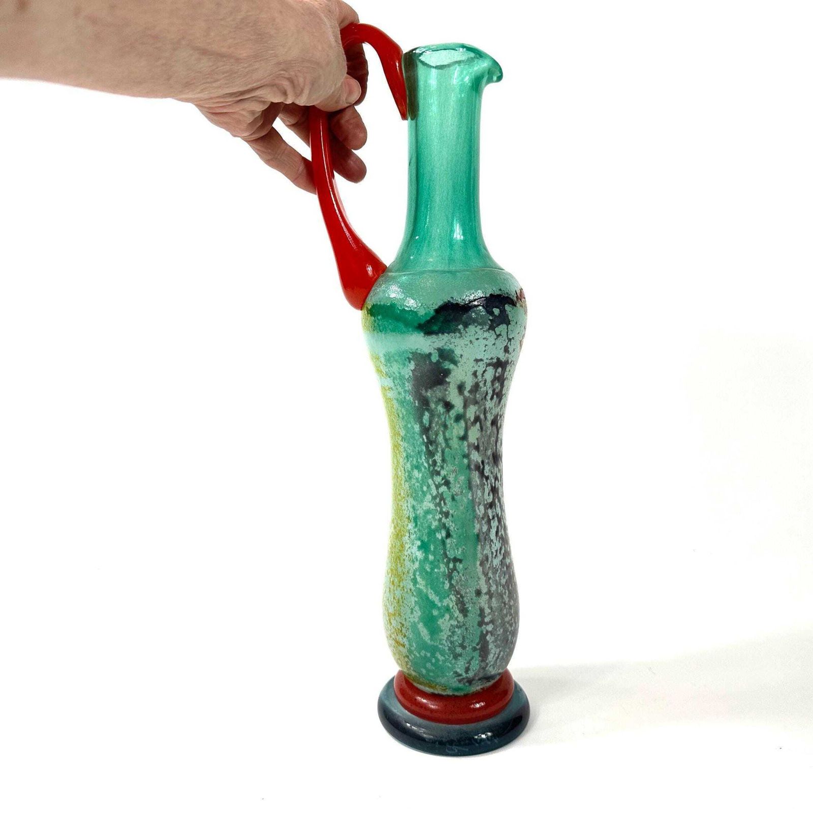 photo furniture Kosta Boda Art Glass Vase: Kjell Engman "Can Can" Signed Swedish Mid Century Modern