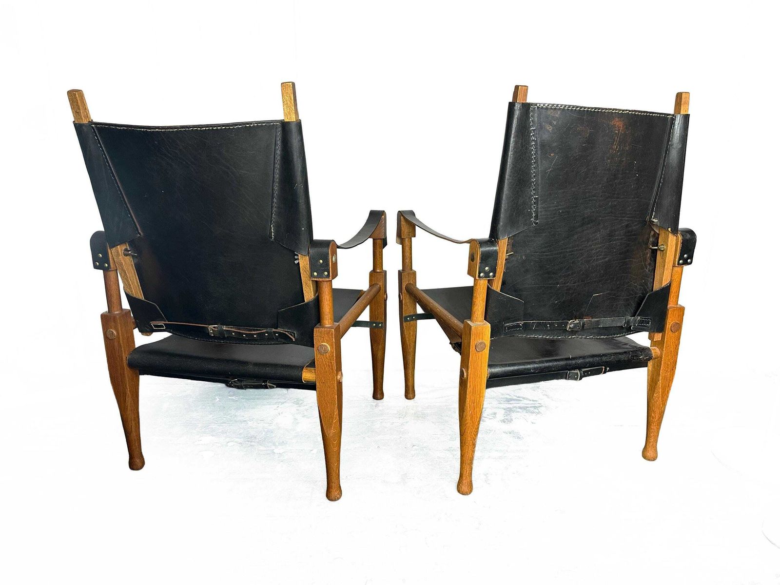 Wilhelm Kienzle (1886 1958) Set Of Two Colonial Armchair Mod. 28 Wohnbedarf, Switzerland, Campaign Chairs photo Furniture