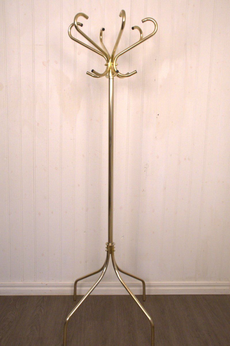 Swedish Brass Coat Hanger By Ragnvald Torkelson For Skånes Fagerhult, 1980s photo furniture
