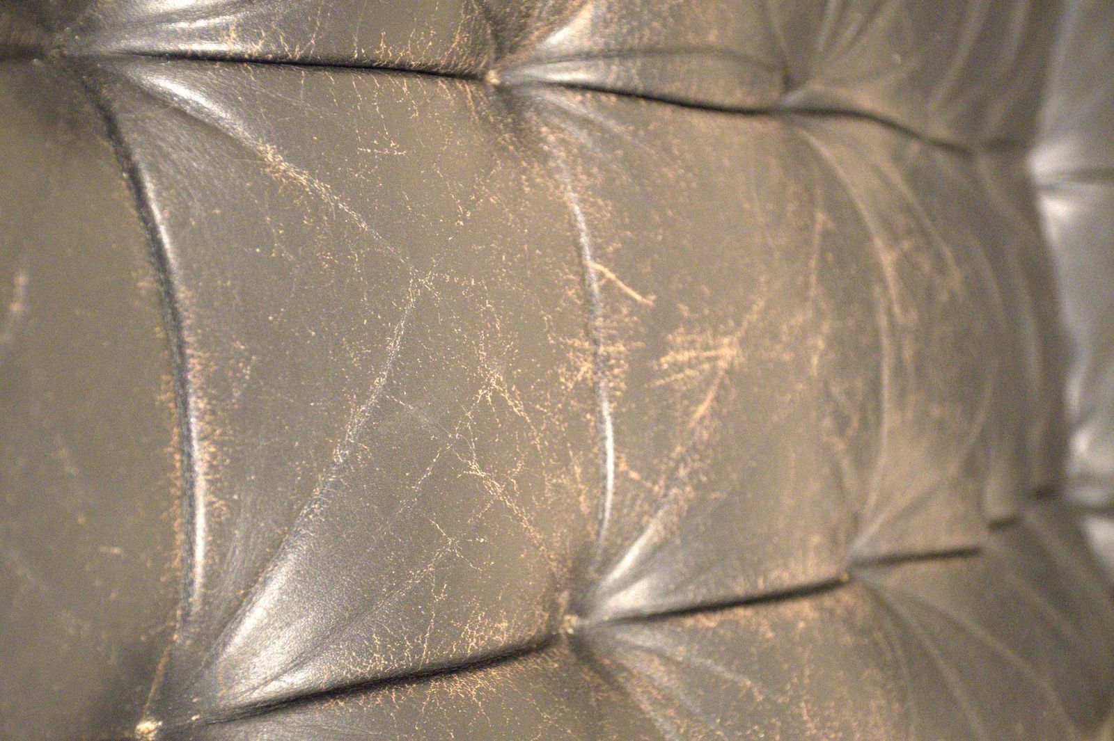 5119.0 Swedish Tiltable Leather And Chrome Model Fenix Chaise Lounge By Sam Larsson For Dux, 1960s photo