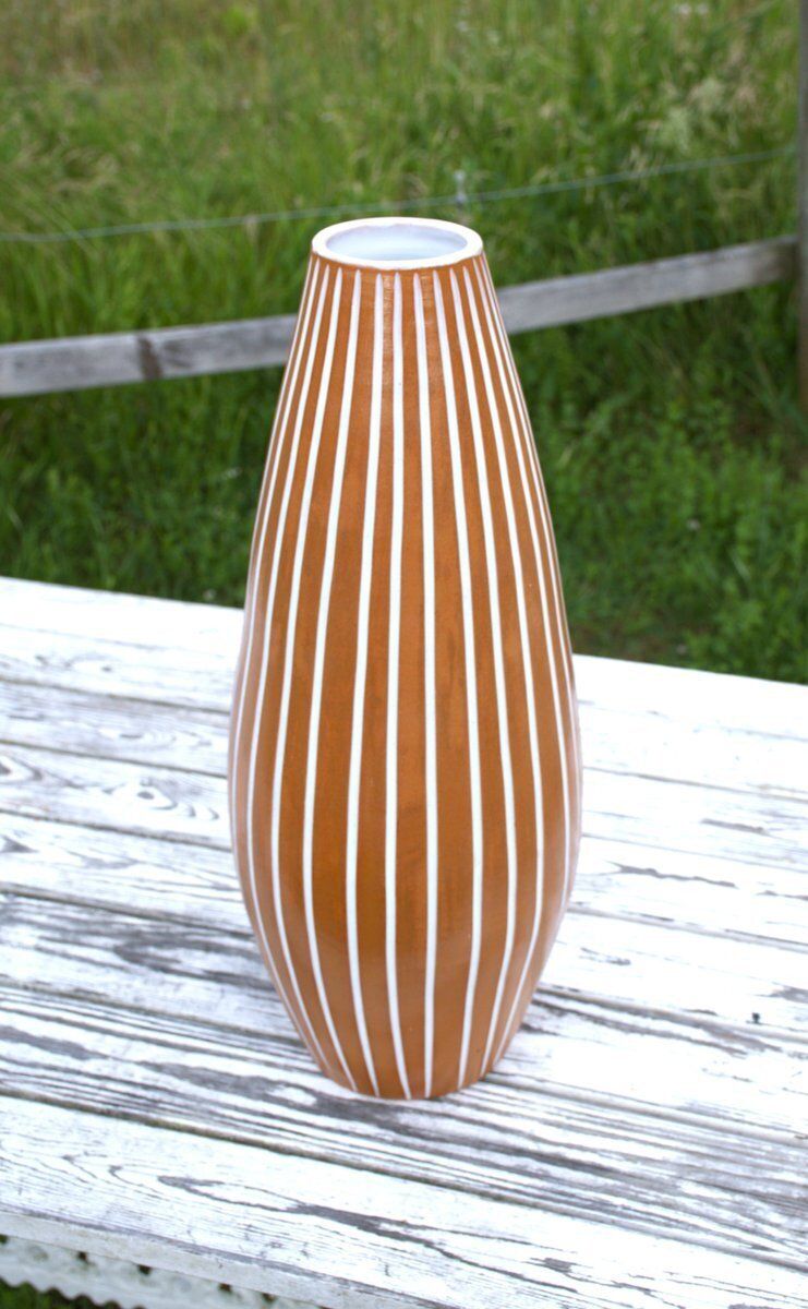 Large Swedish Ceramic Inca Floor Vase By Ingrid Atterberg For Upsala Ekeby, 1940s photo furniture