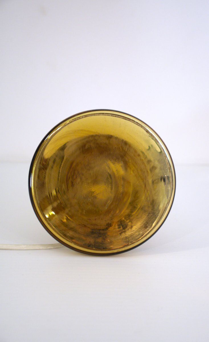 Swedish Modern Art Glass Table Lamps By Gustav Leek For Alsterfors, 1960s, Set Of 2 photo vintage