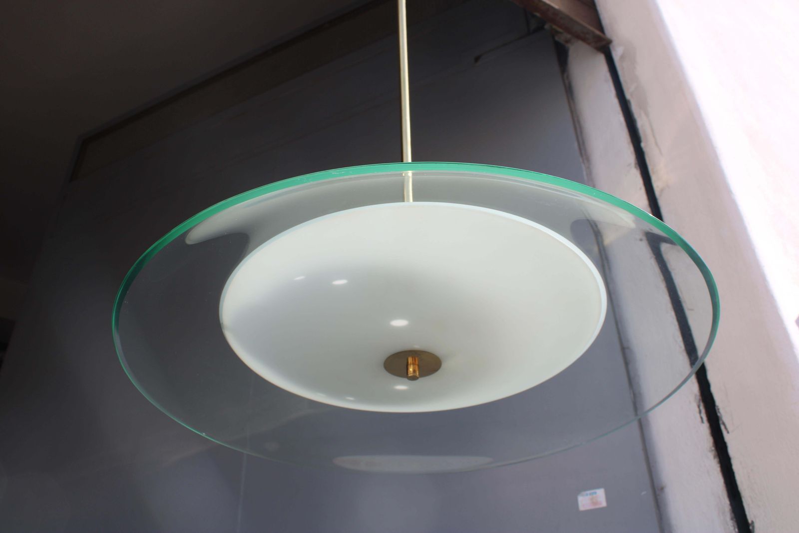4860.0 Flying Saucer Chandelier Ufo Fontana Arte Pietro Chiesa 1950 photo