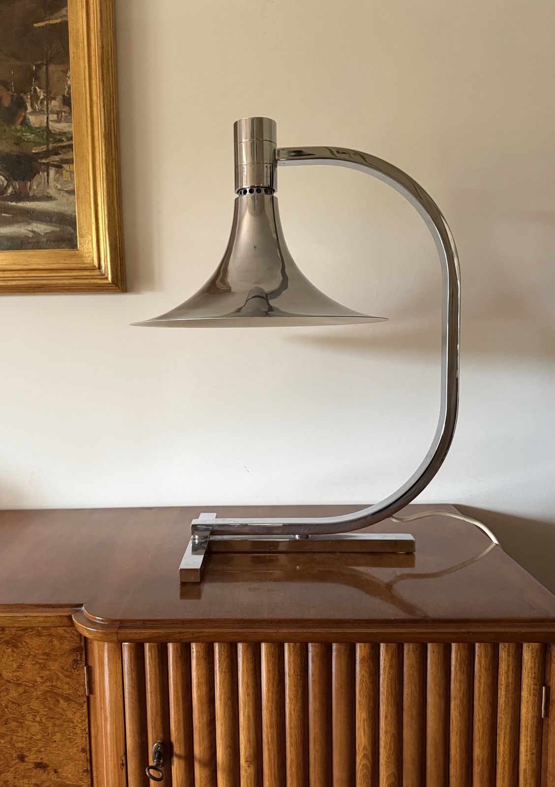 Franco Albini Franca Helg, Mod. Am/As Table Lamp, Sirrah Italy 1969 photo vintage