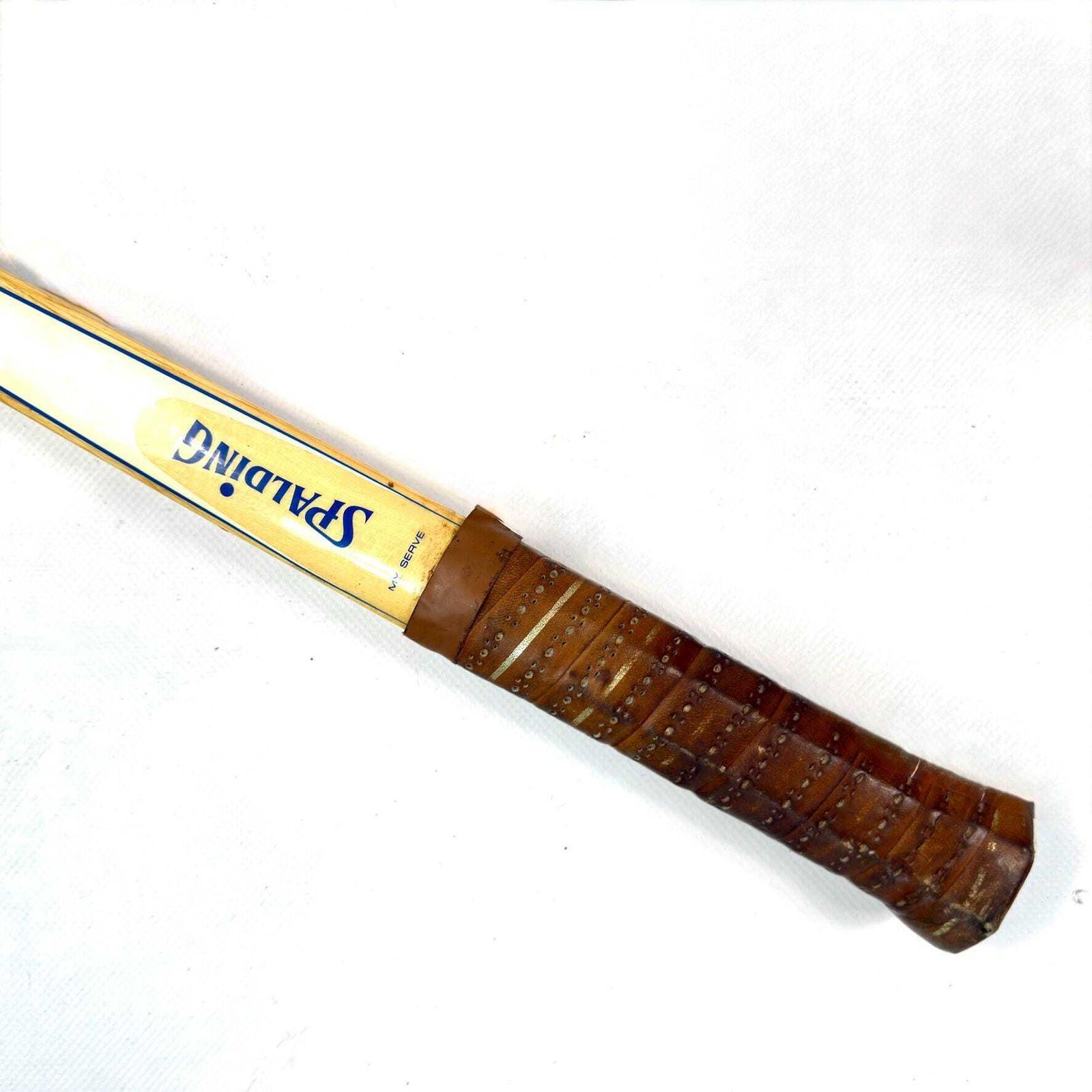 photo for sale 1960s Spalding Pancho Gonzales Tennis Racket With Press