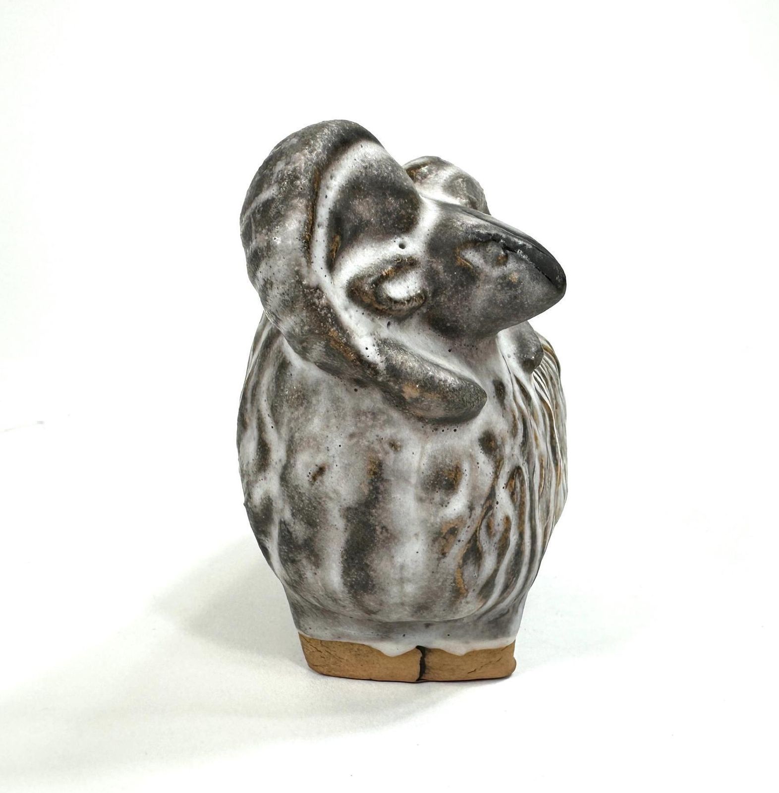 Vintage Scandinavian Pottery Sheep Figurine – 1970s Visby Ceramic Animal Sculpture photo 109.0