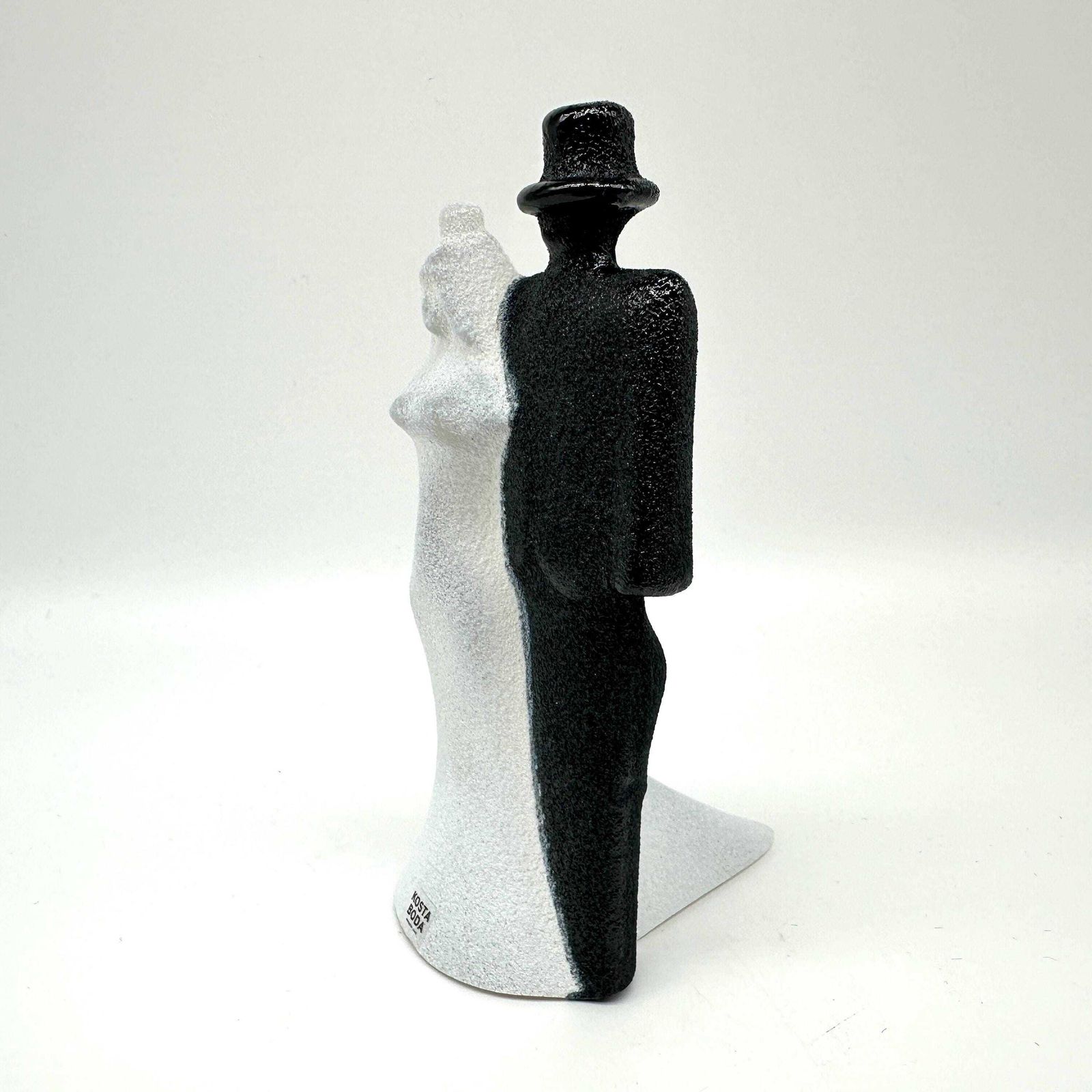 Kosta Boda Wedding Glass Sculpture: Kjell Engman Catwalk Art, Original Box photo Art