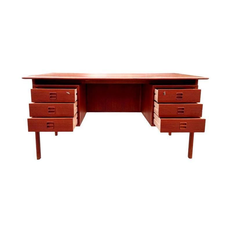 Teak Writing Desk, Denmark, 1960s photo furniture