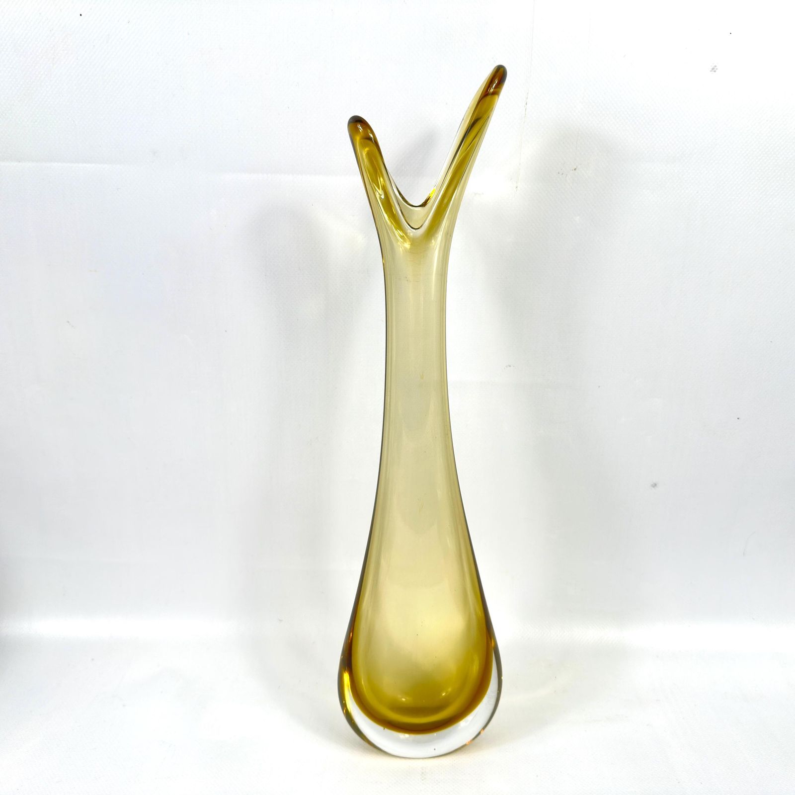 1960s Amber Art Glass Vase – åseda Glasbruk, Bo Borgström Design