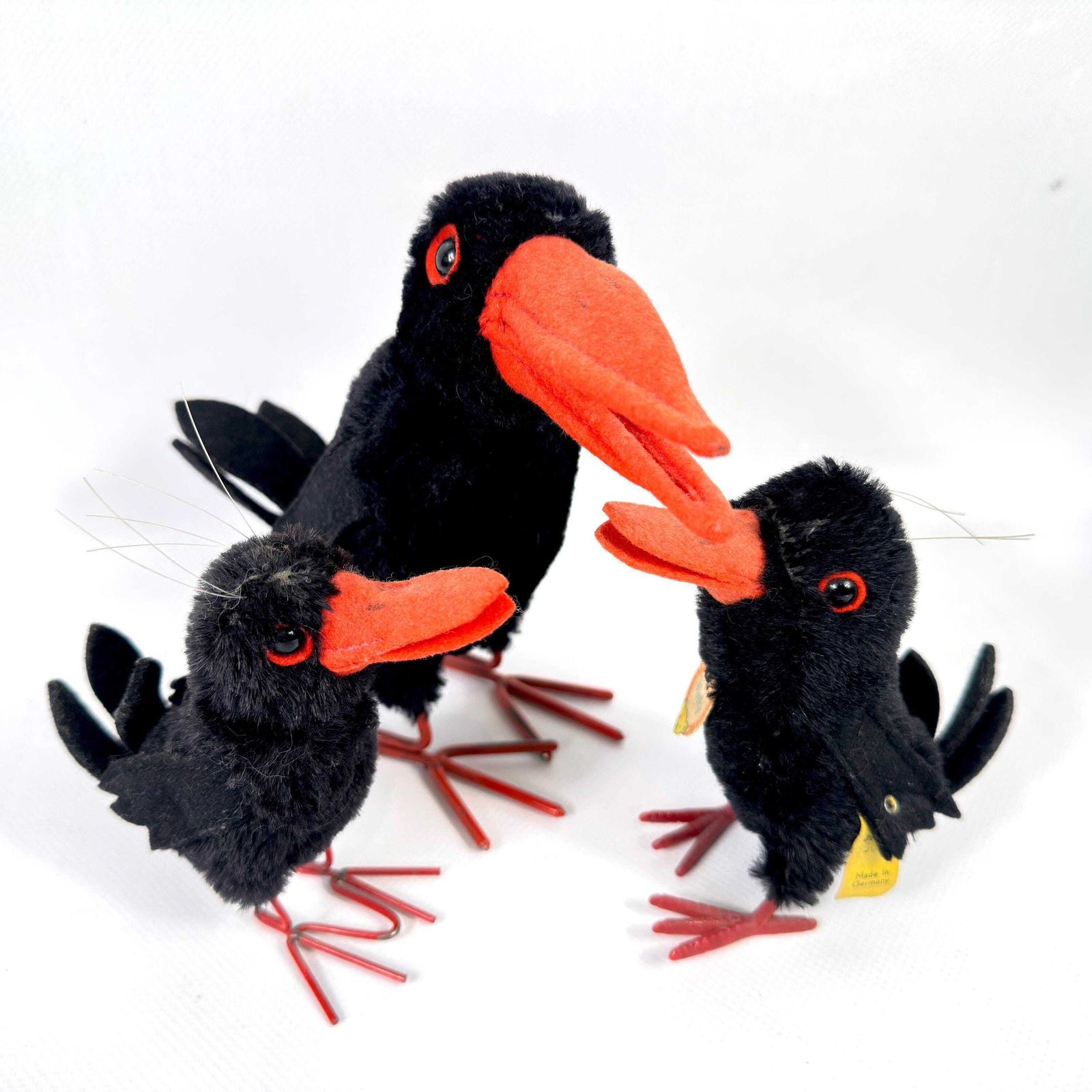 Vintage Steiff Hucky Birds – Mohair Songbird Figurines, 1950s German Collectibles (Sold Separately) photo for sale