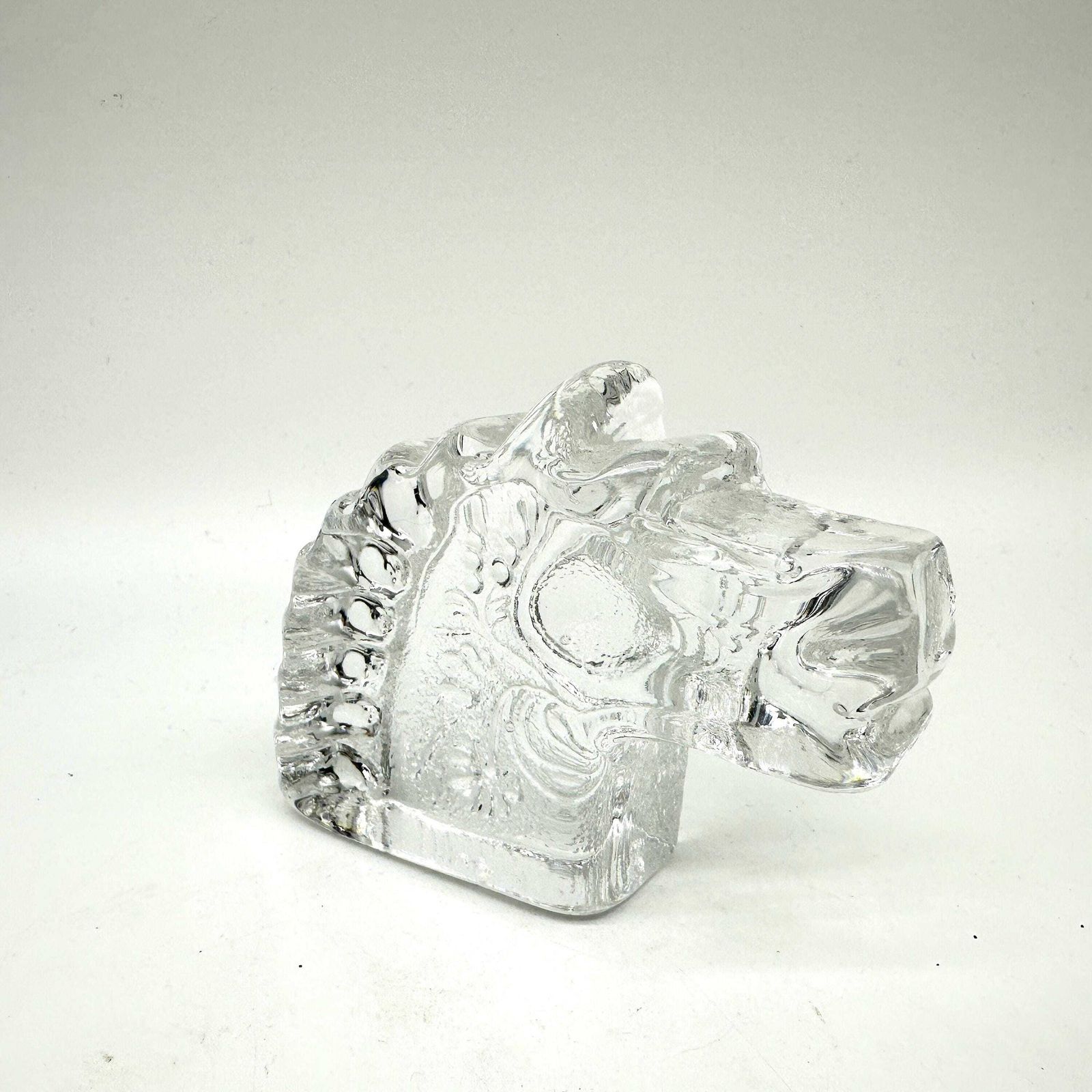 photo furniture Kosta Boda Art Glass Horse Head: 1960 Bertil Vallien Sculpture