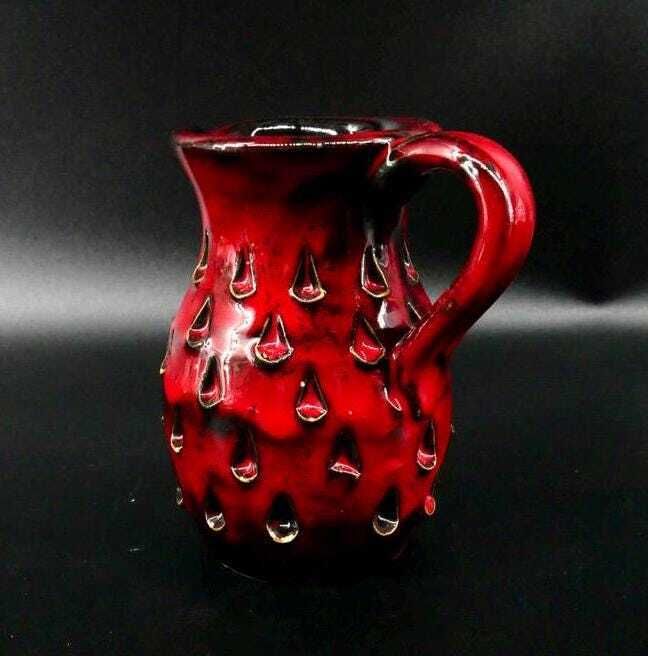 Vintage Fat Lava Ceramic Jug Vase By Fratelli Fanciullacci For Bitossi – 1960s Italy photo vinterior