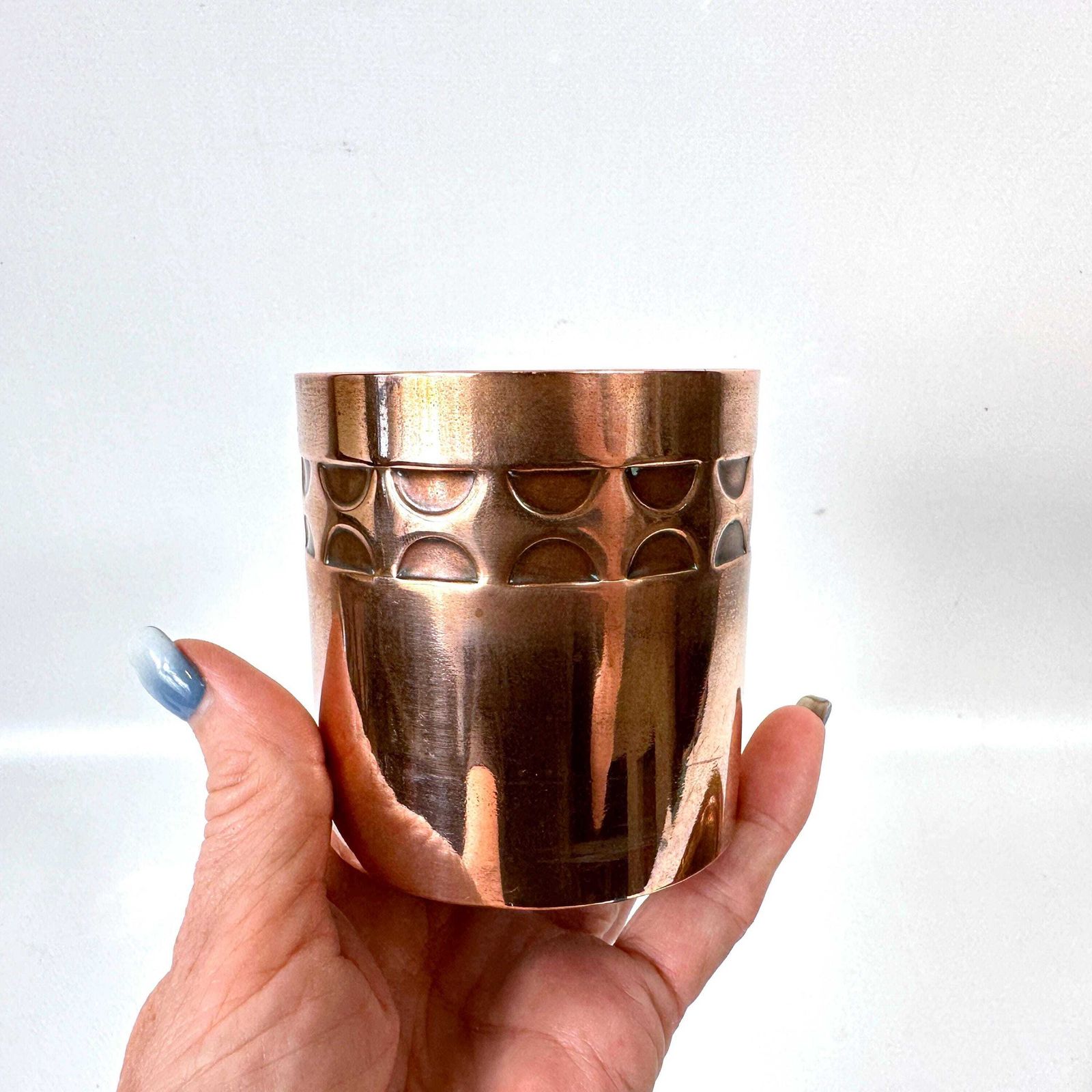 Arts And Crafts Copper Smoking Set – Handcrafted Scandinavian Design, 1920s–1930s photo 139.0