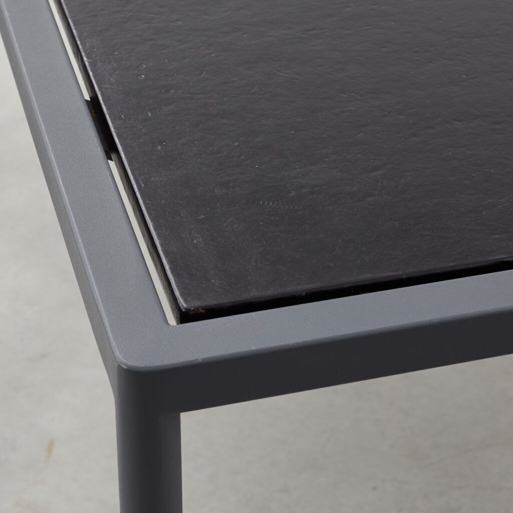 Jonas Bohlin Dining Table In Metal And Leather Sweden, Late 20th Century photo buy