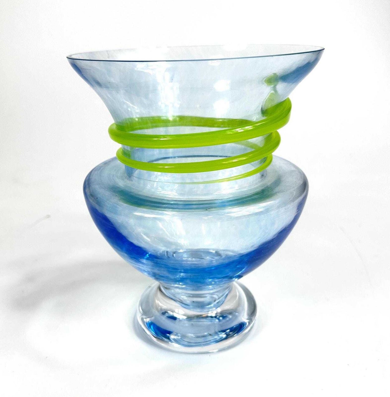 Kosta Boda Monica Backström Glass Vase,  Mid Century 'Serpent' Series photo Home Decor