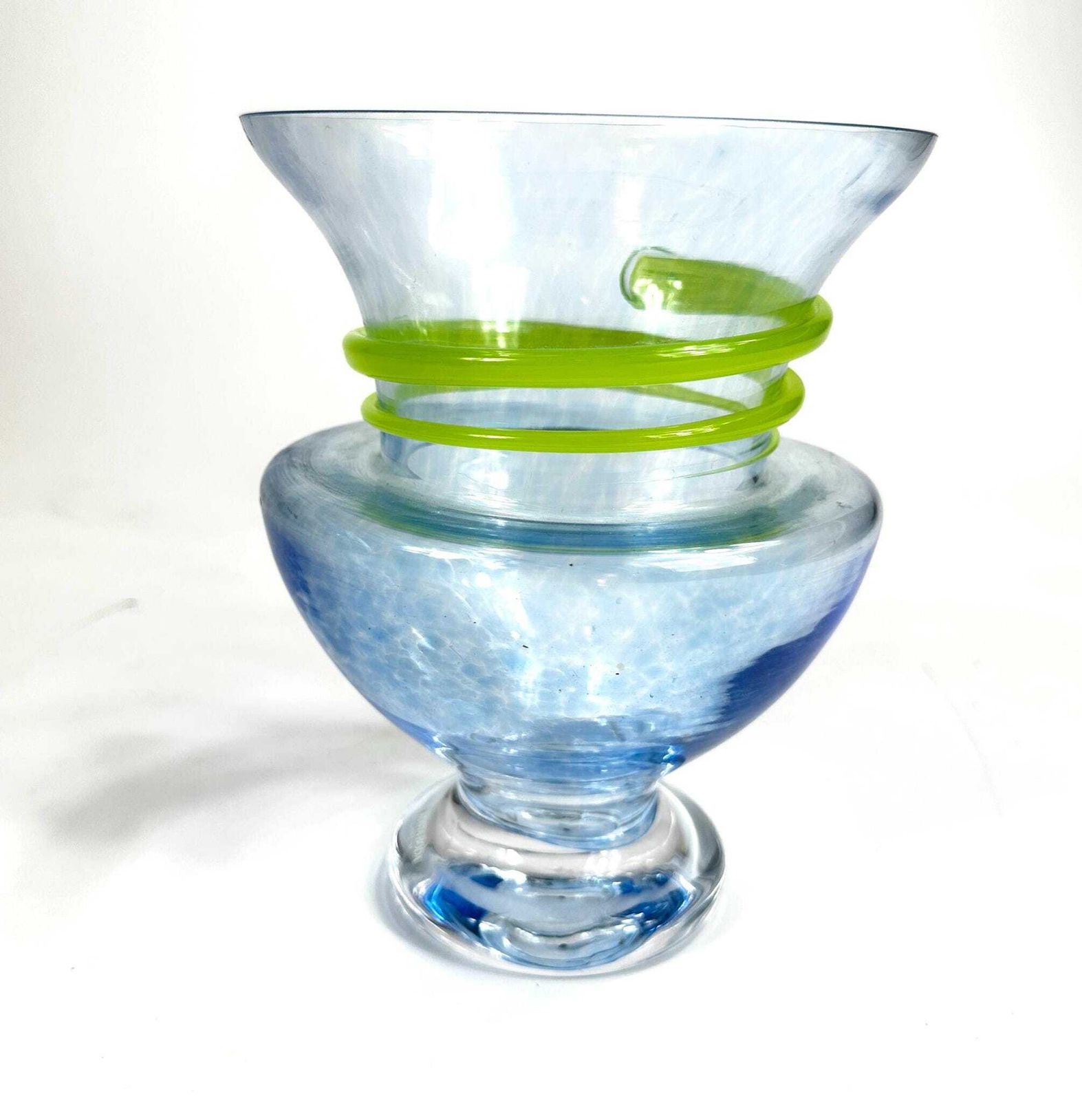 Kosta Boda Monica Backström Glass Vase,  Mid Century 'Serpent' Series photo 158.0