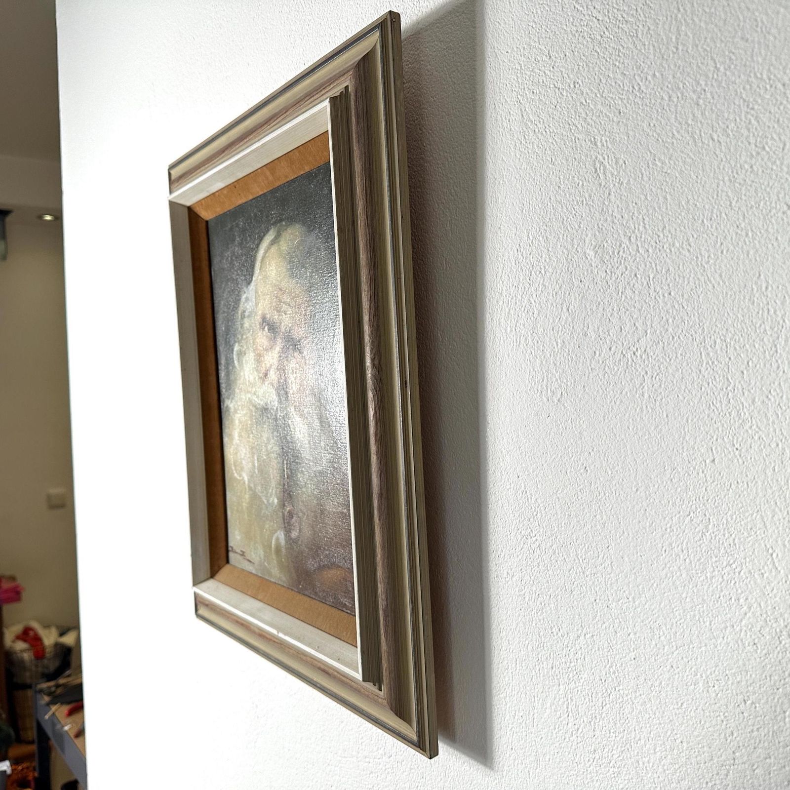 Vintage Scandinavian Oil Painting – Nautical Wall Art, Maritime Decor, Signed photo for sale