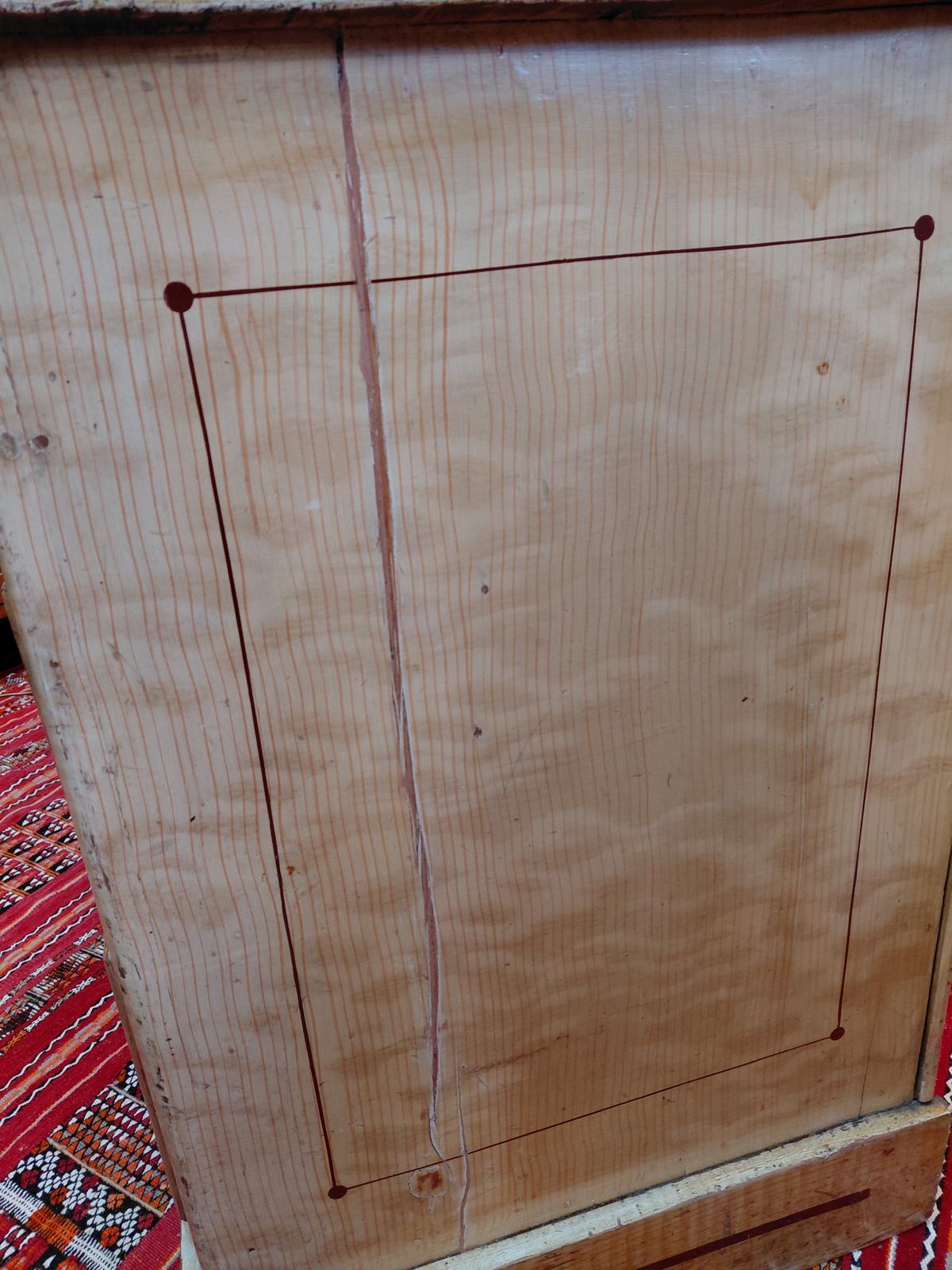Furniture Aesthetic Movement Victorian Pine Chest Of 4 Drawers With Original Scumbled Finish photo