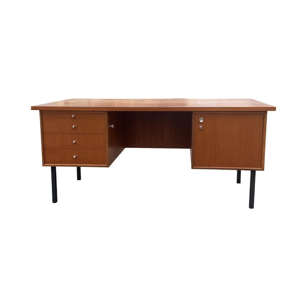 German Executive Desk In Teak From Wk Möbel, 1970s photo vinterior