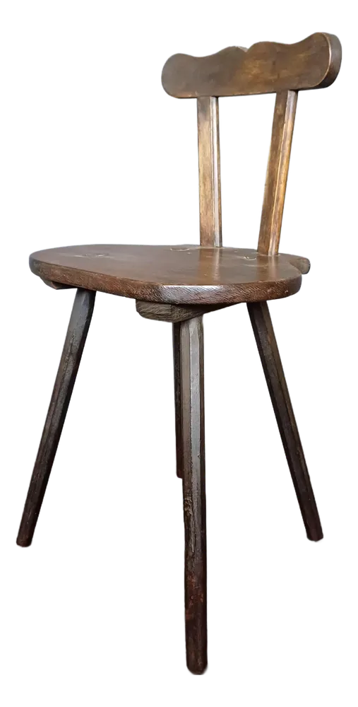 19th Century Austrian Alps Farm Chair, 1890s